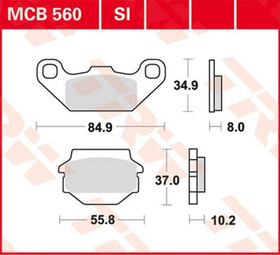 TRW Lucas Bremsbelag MCB560 (Satz)