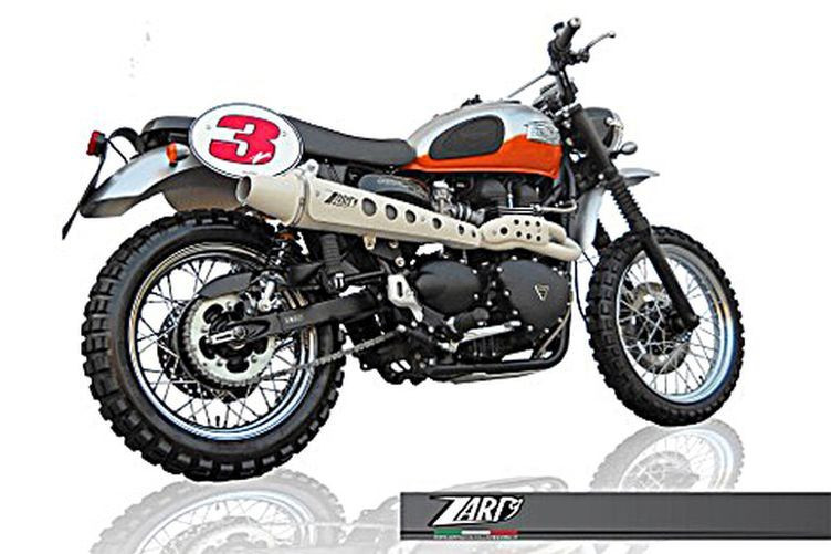 ZARD-Komplettanlage Triumph Scrambler, 08-15 Injection, high mounted (Stück)