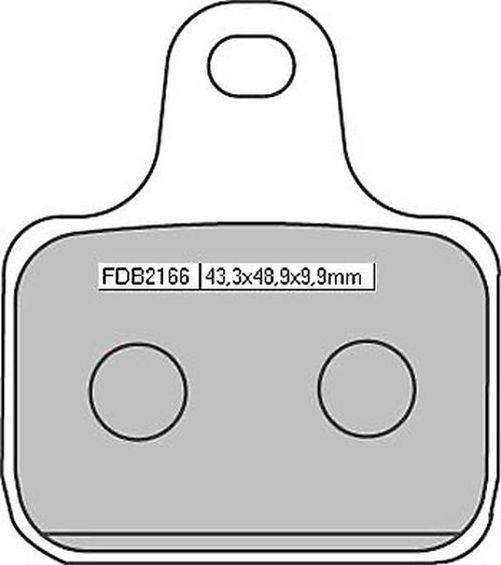 FERODO Sinter Racing Bremsbelag FDB 2166 XRAC (4 Beläge pro Satz) (Satz)