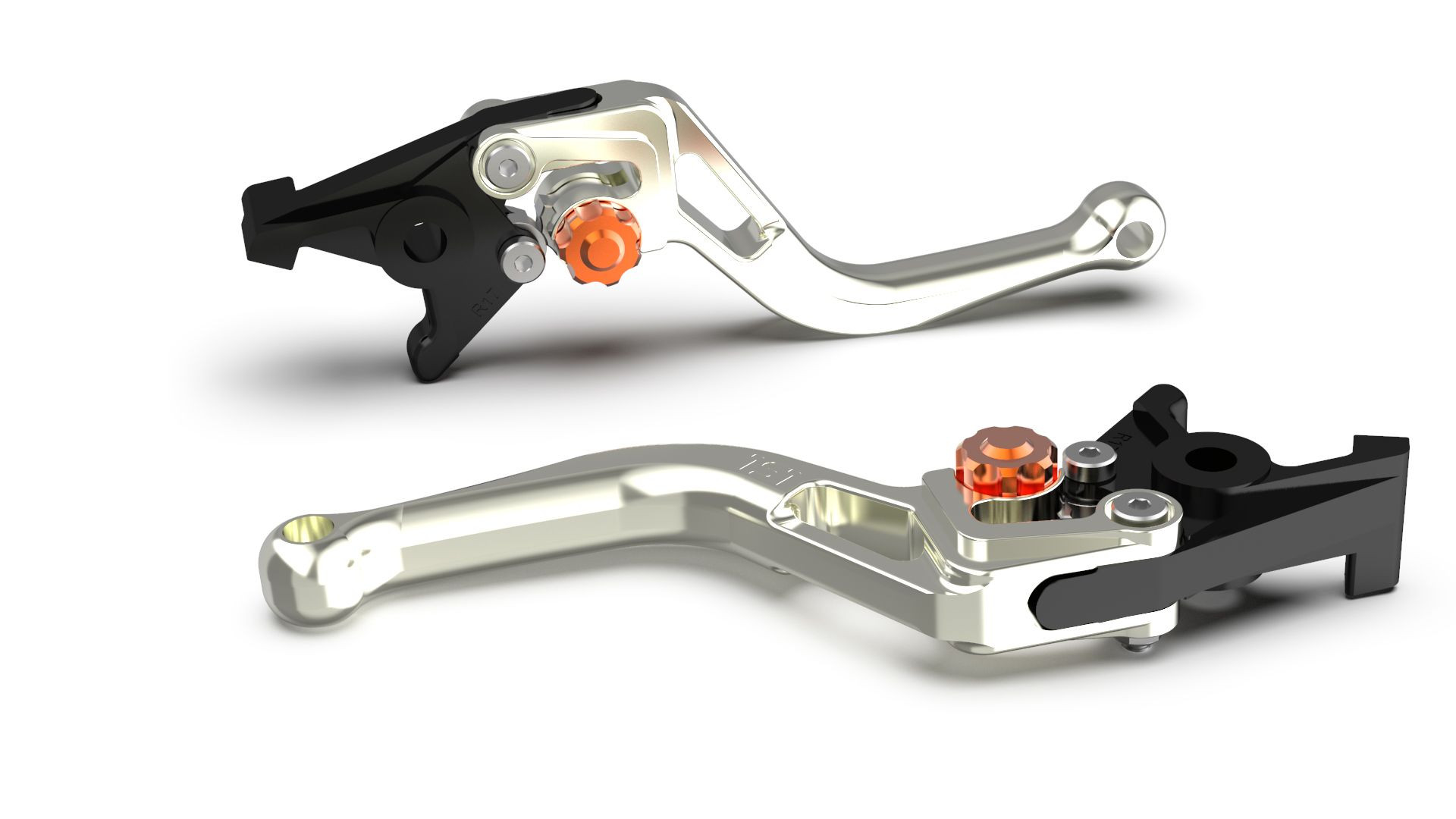 LSL Bremshebel BOW R35R, kurz, silber/orange