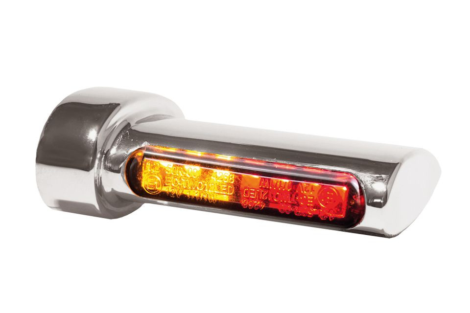 HeinzBikes Winglets 3in1 LED Blinker, Bremslicht/Rücklicht, alle Harley-Davidson Modelle 93-, silber (Paar)