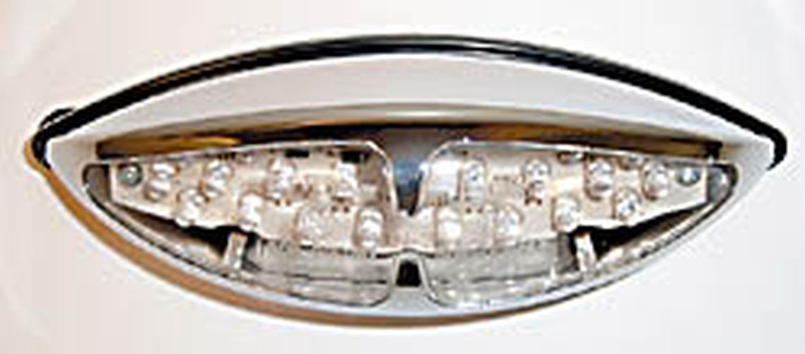 SHIN YO LED-Doppel-Rücklicht L.A., verchromt (Stück)