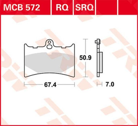 TRW Lucas Racingbelag MCB572RQ (Satz)