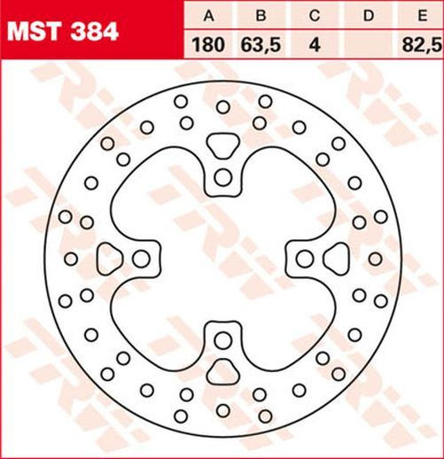 TRW Lucas Bremsscheibe MST384, starr ktm (Stück)