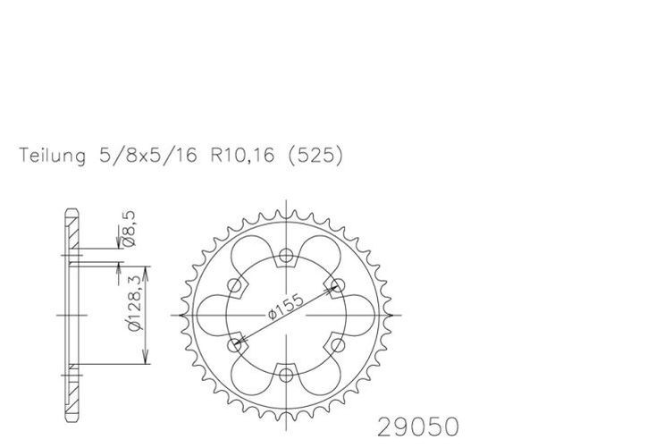 ESJOT Kettenrad, 38 Zähne diverse Modelle (Stück)