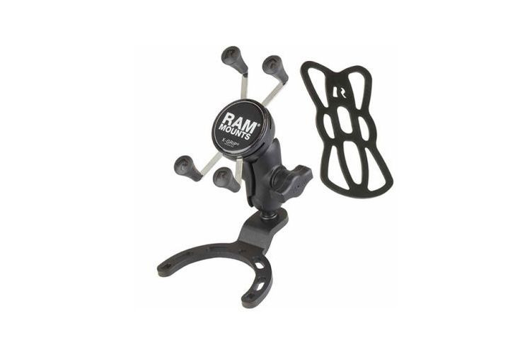 RAM Mounts Motorradhalterung mit X-Grip Universal Halteklammer für Smartphones - Tankbasis (Stück)
