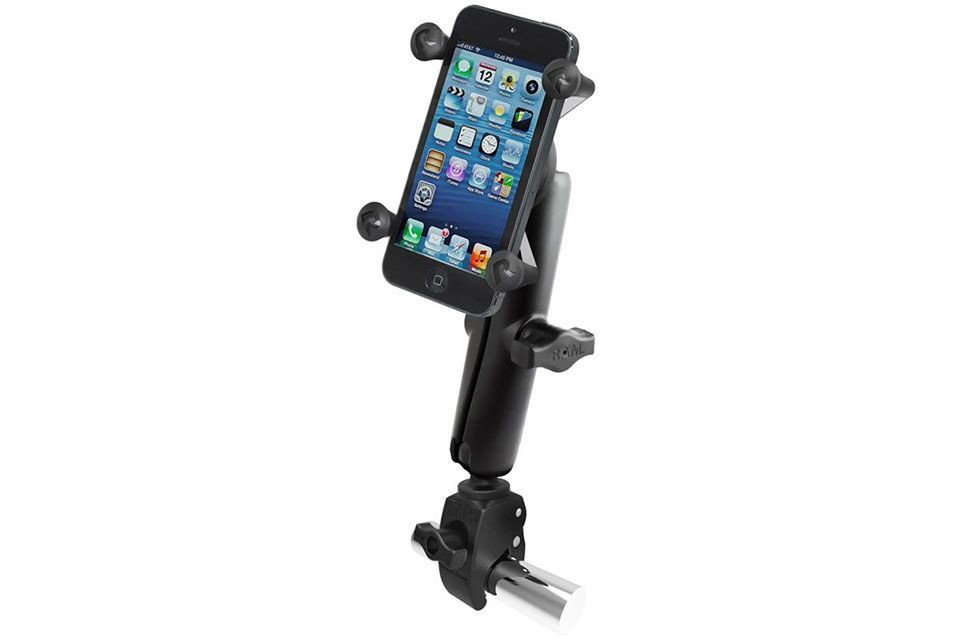 RAM Mounts Tough-Claw-Halterung für Stangen/Rohre mit X-Grip Universal Halteklammer für Smartphones (Stück)