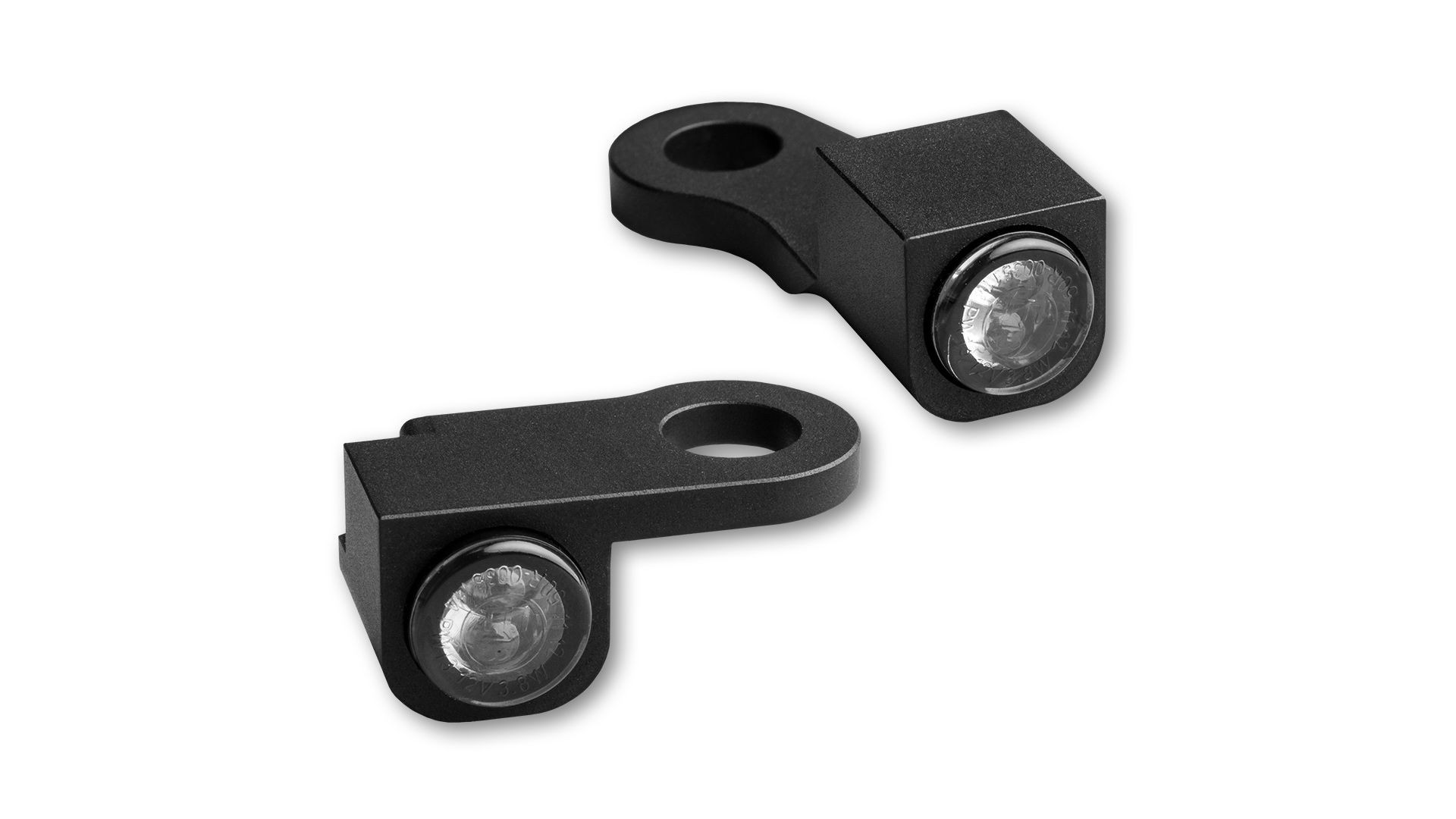 HeinzBikes NANO Series LED Blinker für H-D Lenkerarmaturen SPORTSTER 2014-2020, schwarz