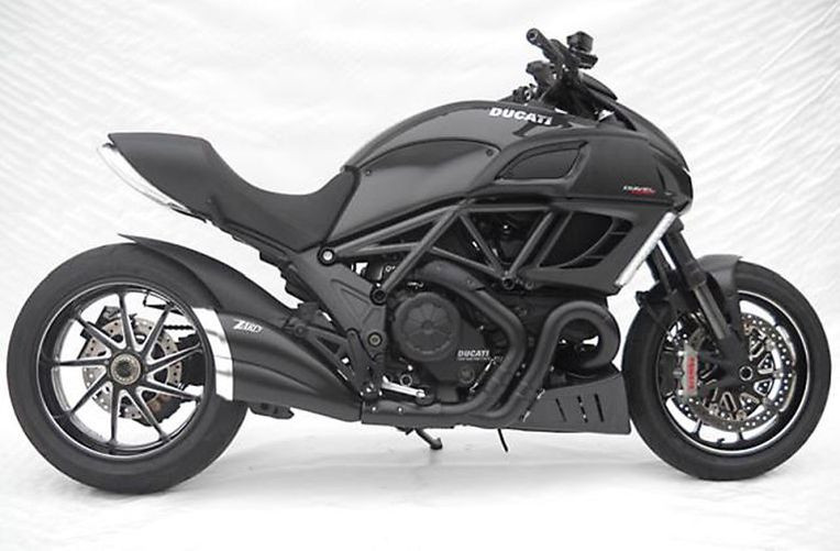 ZARD- Auspuff Ducati Diavel, schwarz, Kat. (Stück)