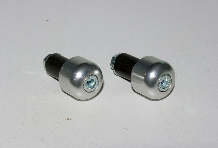 LSL Alu-Endstücke zyl./silber (Paar)