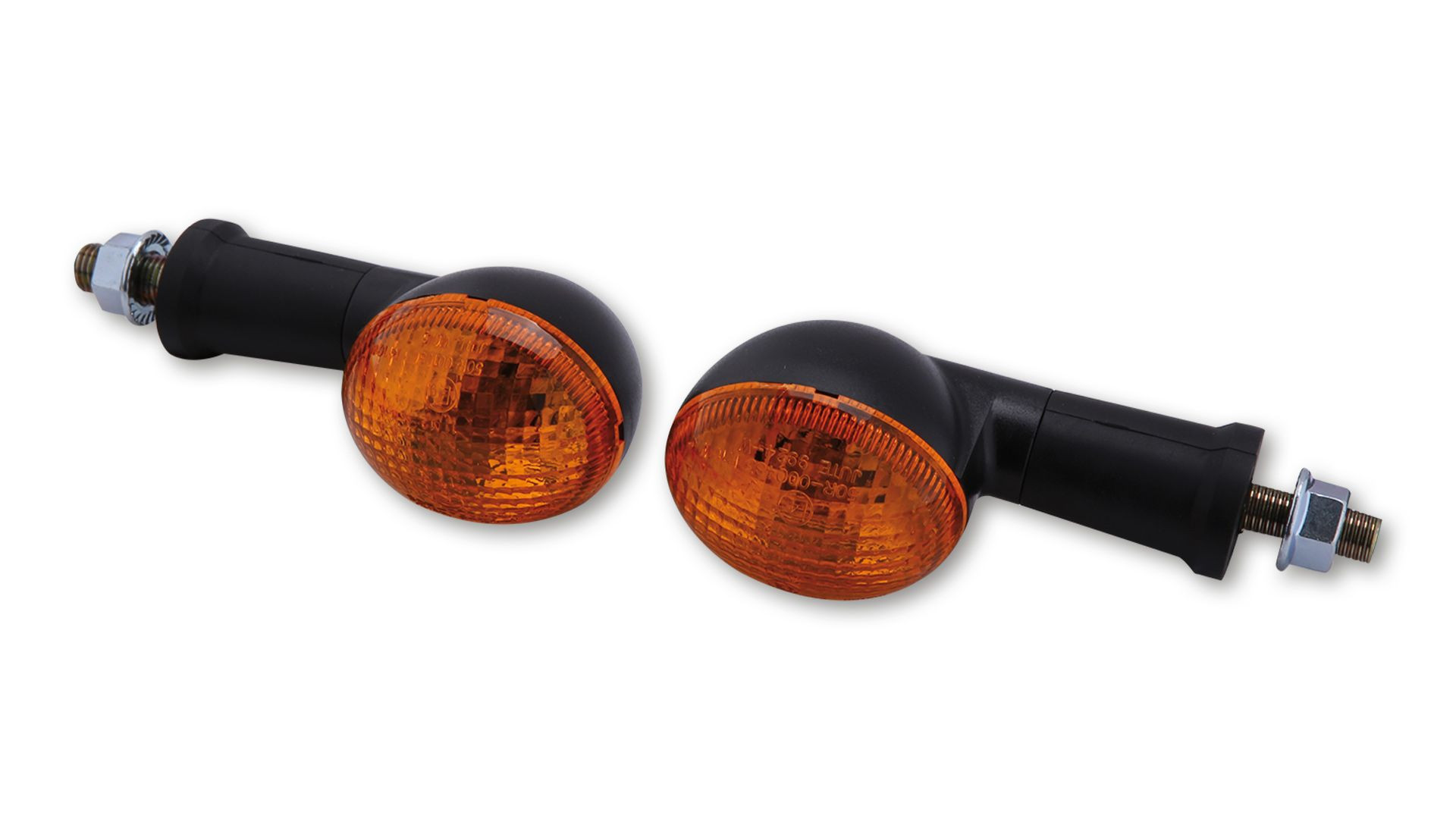 SHIN YO Mini-Blinker, oval, schwarz (Paar)