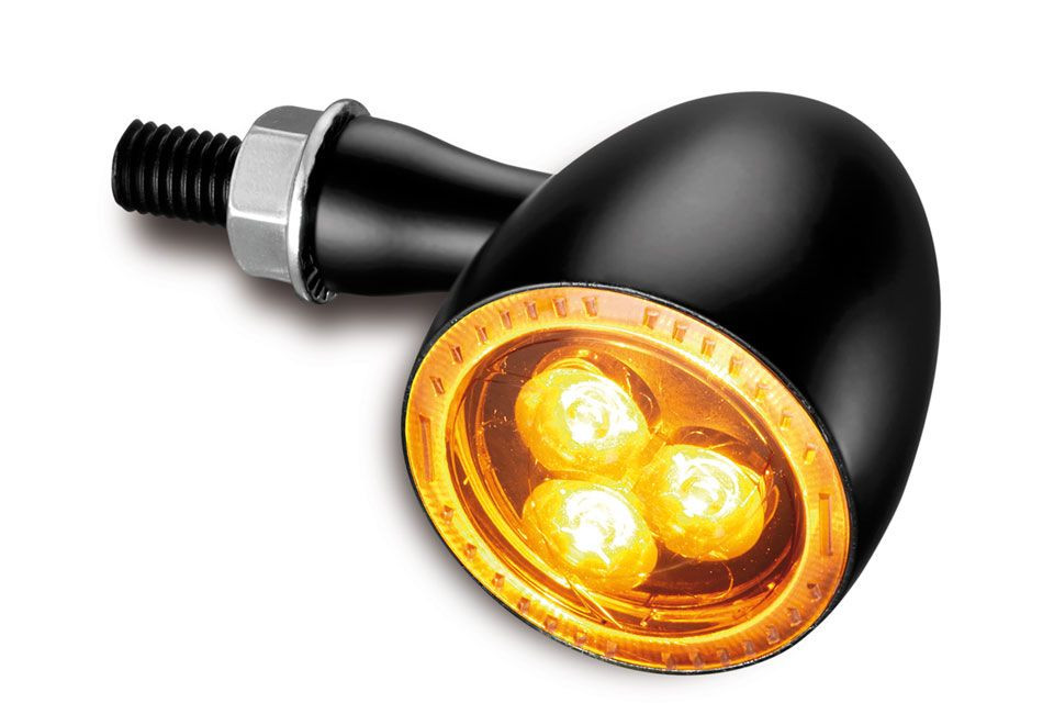 Kellermann LED-Blinker Bullet 1000 Dark, schwarz, getöntes Glas (Stück)