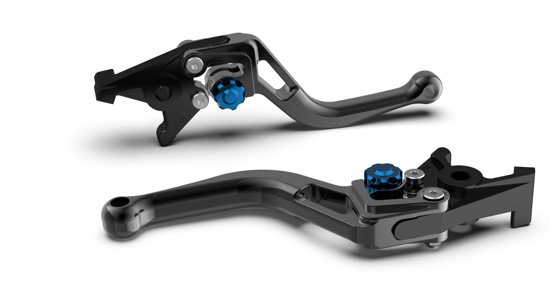 LSL Bremshebel BOW R35R, kurz, schwarz/blau (Stück)
