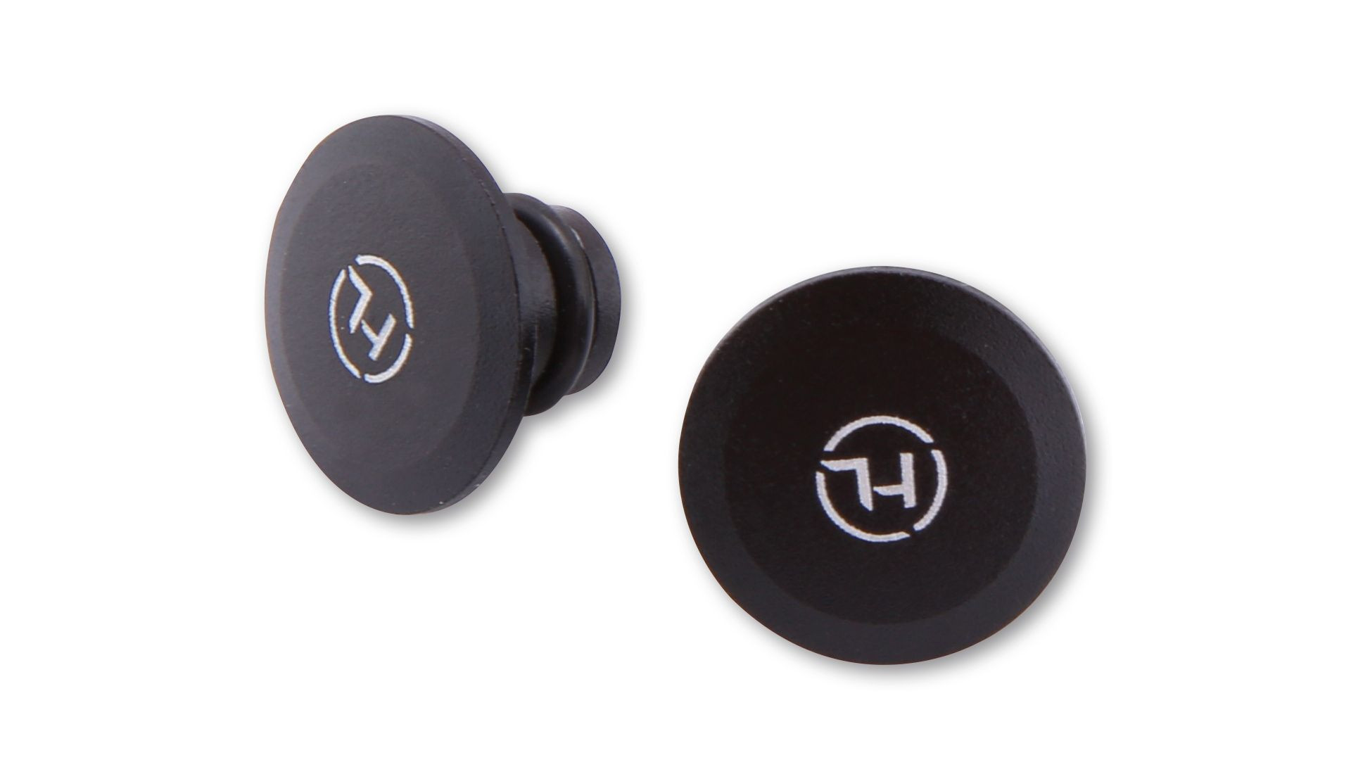 HIGHSIDER CNC Abdeckkappen für M10, schwarz matt (Paar)