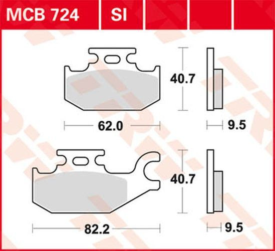 TRW Lucas Bremsbelag MCB724 (Satz)