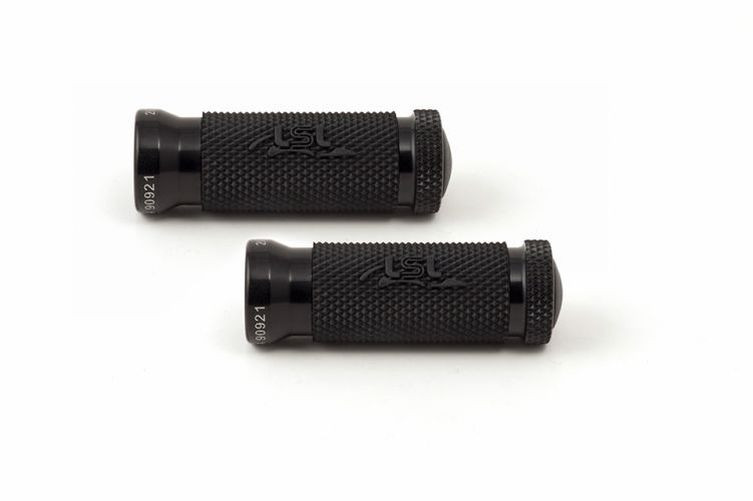 LSL Racing-Rasten mit Gummiauflage, schwarz (Paar)