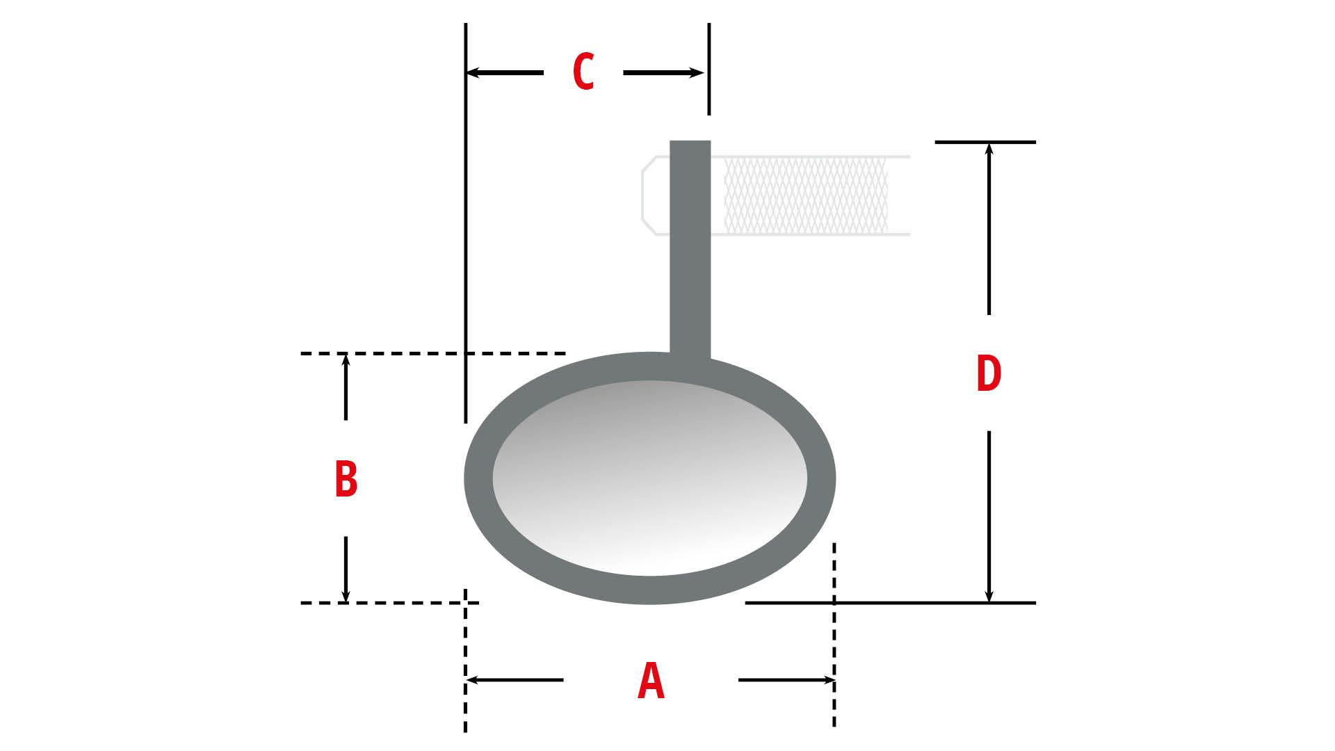 HIGHSIDER Lenkerendenspiegel IRON CROSS (Stück)