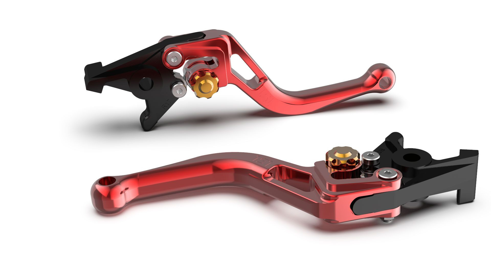 LSL Bremshebel BOW R38R, kurz, rot/gold (Stück)
