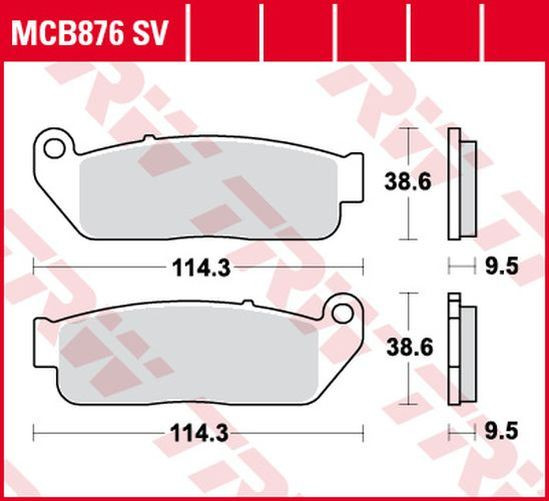 TRW Lucas Sinterbelag MCB876SV (Satz)