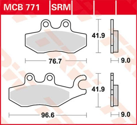 TRW Lucas Bremsbelag MCB771 piaggio (Satz)