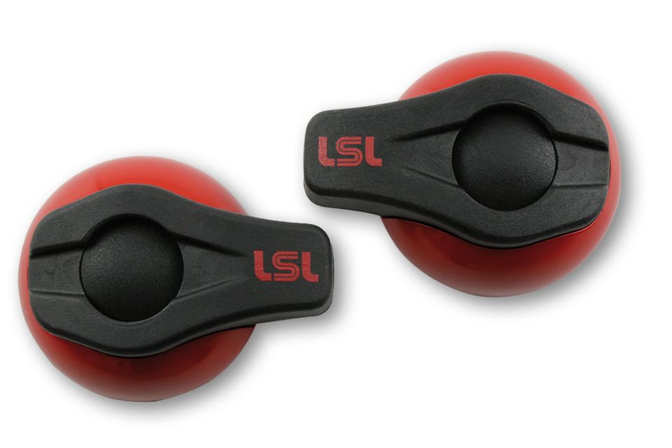 LSL Crash-Pads, signalrot (Paar)