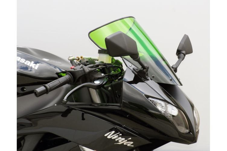 MRA-Verkleidungsscheibe, KAWASAKI ZX 6 R 09-17 - ZX 10 R 08-10, rauchgrau, Originalform (Stück)