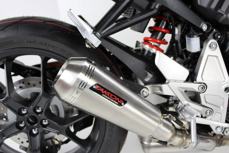 TAKKONI Edelstahl Auspuff HONDA CBR 500 R/CB 500 F, 13-15 (Euro3) (Stück)