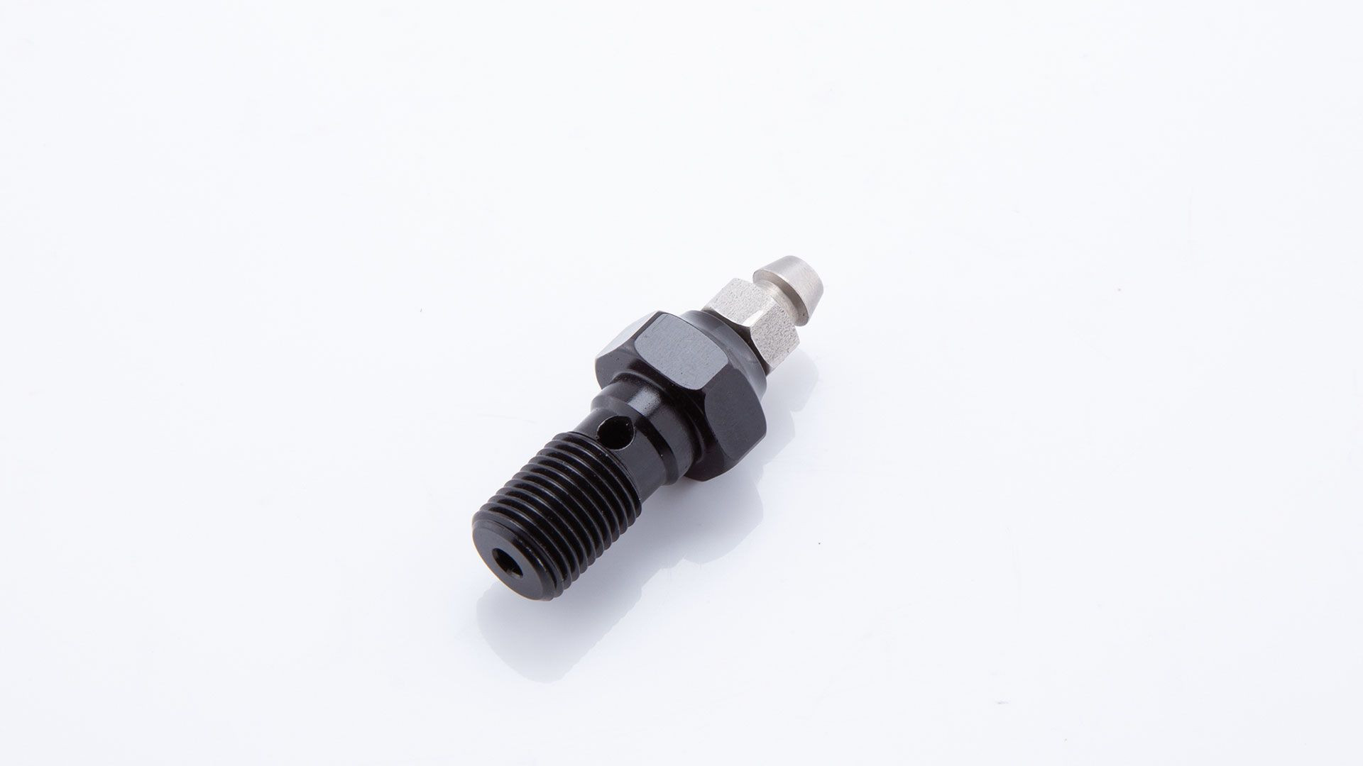 LSL Alu-Hohlschraube M10x1.00, silber, mit Entlüfternippel (Stück)