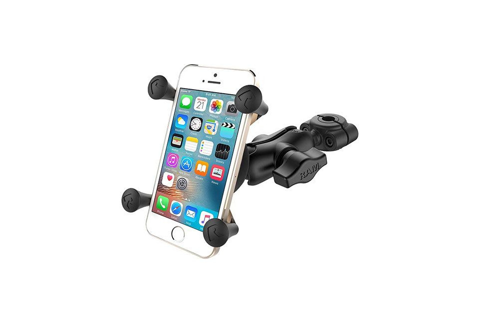 RAM Mounts Torque Motorradhalterung S (Lenker/Rohre) X-Grip Uni-Halteklammer für Smartphones (Stück)