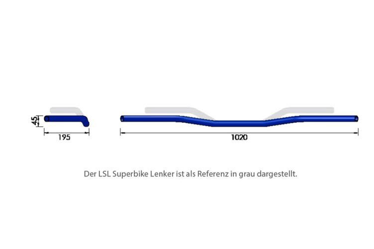 LSL Wide Bar L11, 1 Zoll, 95 mm, schwarz (Stück)