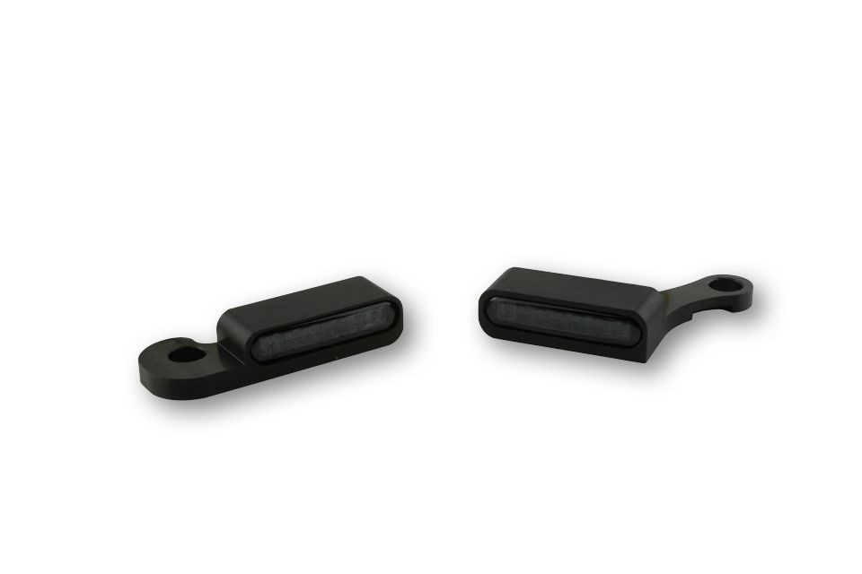 HeinzBikes LED Armaturen Blinker mit Positionslicht für SOFTAIL MODELLE -18, schwarz (Paar)