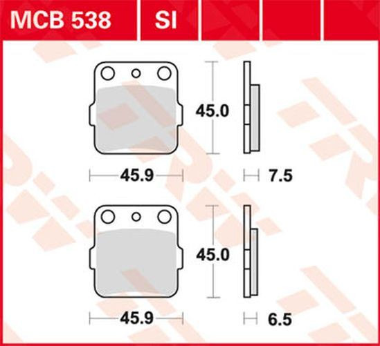 TRW Lucas Bremsbelag MCB538 (Satz)
