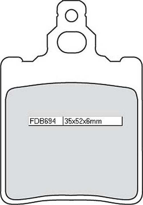 FERODO Sinterbelag FDB 694 ST (Satz)