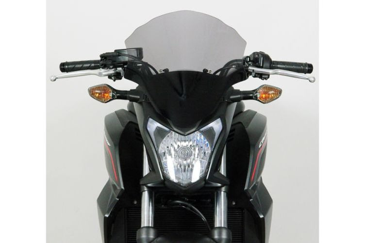 MRA Racingscheibe Honda 650 F ab 14-16, schwarz (Stück)