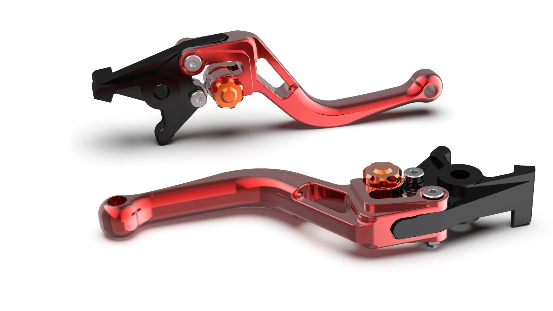 LSL Bremshebel BOW R35R, kurz, rot/orange