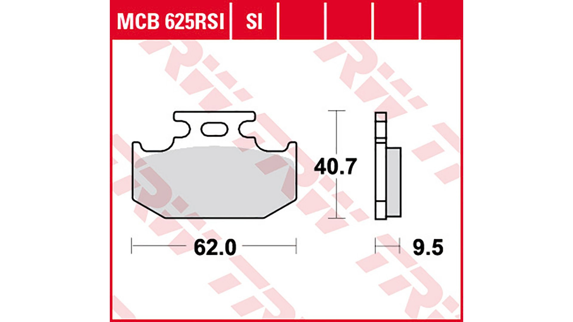 TRW Lucas Bremsbelag Sinter Offroad MCB625SI