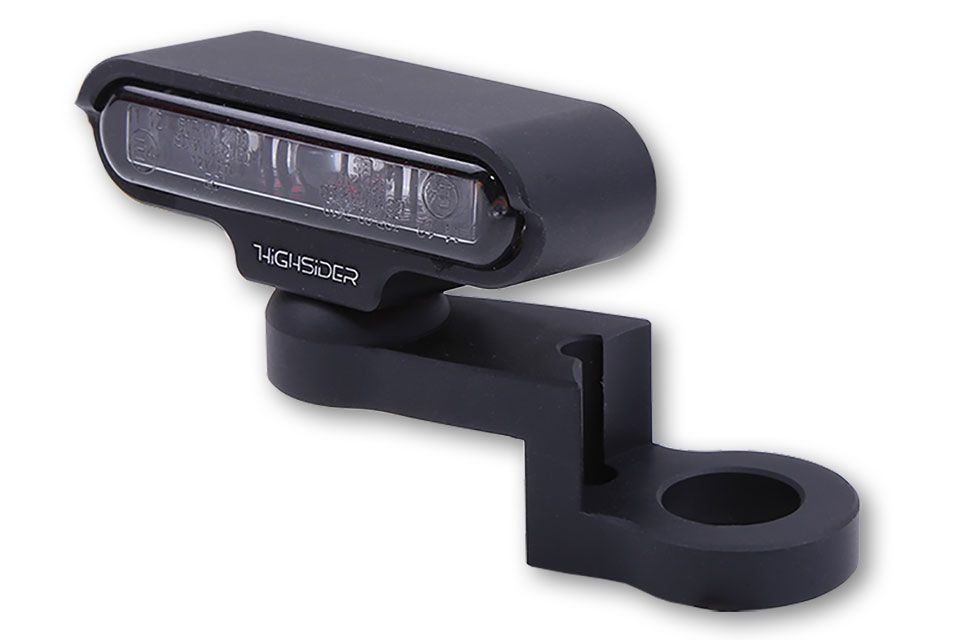 HIGHSIDER LED Blinker mit CNC Spiegelbefestigung TYP 2, schwarz (Paar)