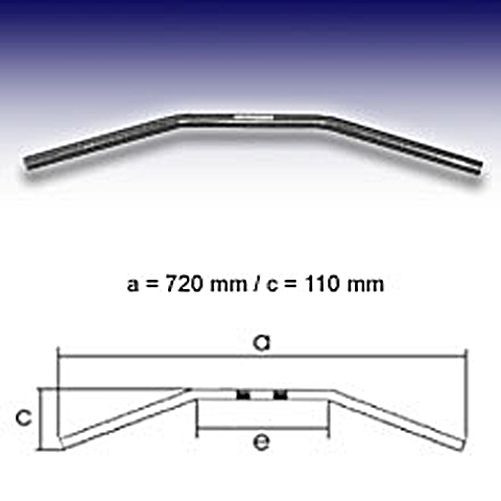 FEHLING Lenker FEHLING Drag Bar Small 1 Zoll, 72cm,schwarz (Stück)