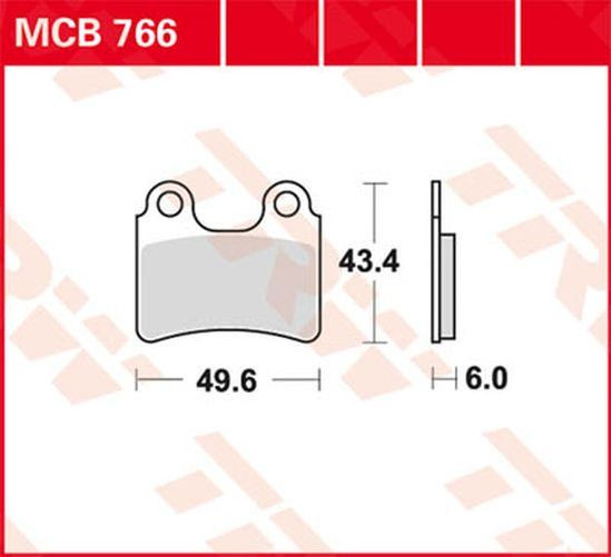 TRW Lucas Bremsbelag MCB766 (Satz)