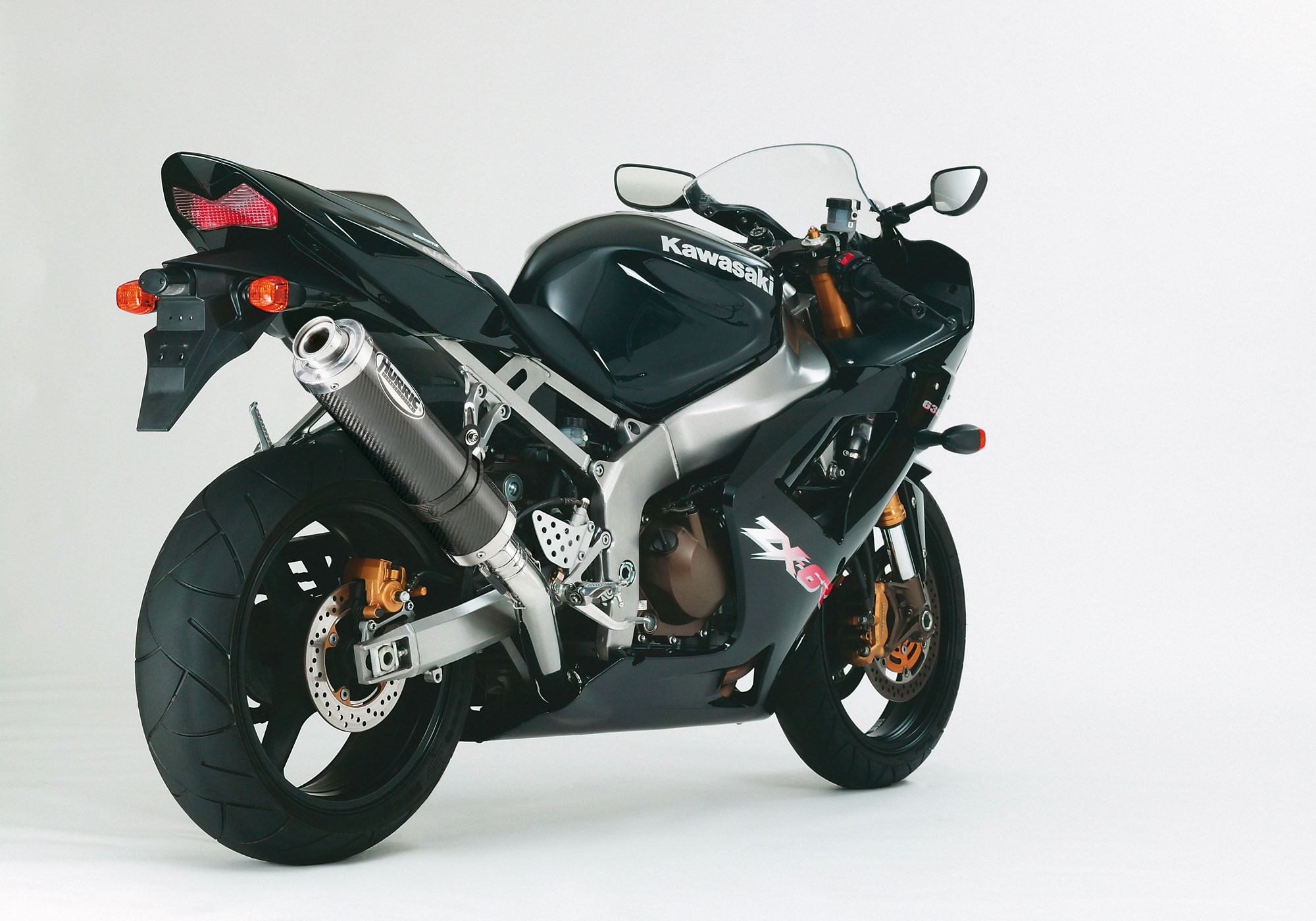 HURRIC Supersport Auspuff Carbon EG-BE passt für Kawasaki ZX-6R, ZX-6RR