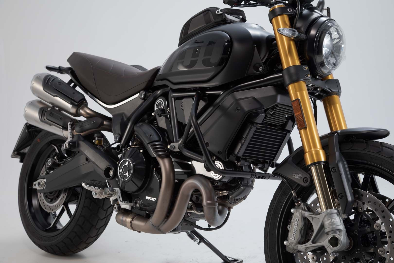 SW-Motech Sturzbügel Schwarz passt für Ducati Scrambler 1100 Modelle(17-)