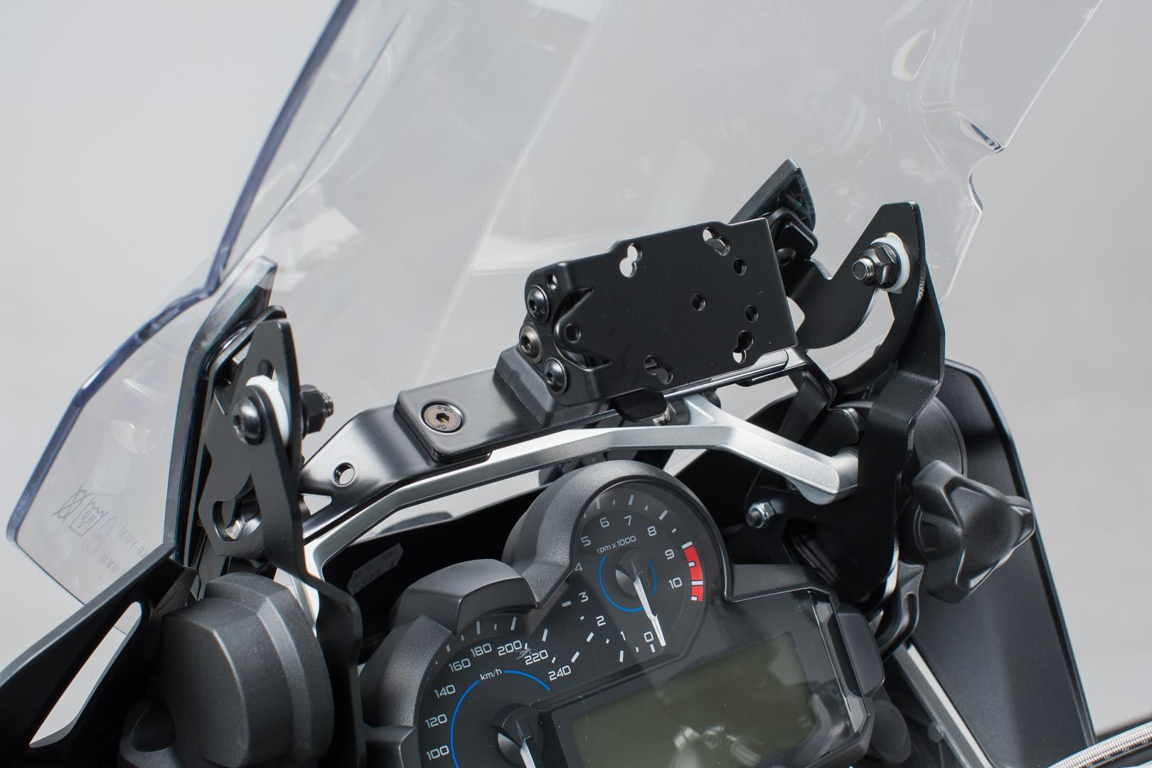 SW-Motech Scheibenverstärkung Schwarz passt für BMW R 1200 GS(12-), R 1250 GS(18-)