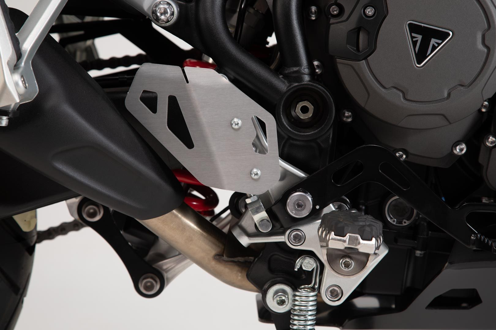 SW-Motech Fersenschutz rechts Silbern  passt für Triumph Tiger 900/GT/Rally/Pro(19-23)