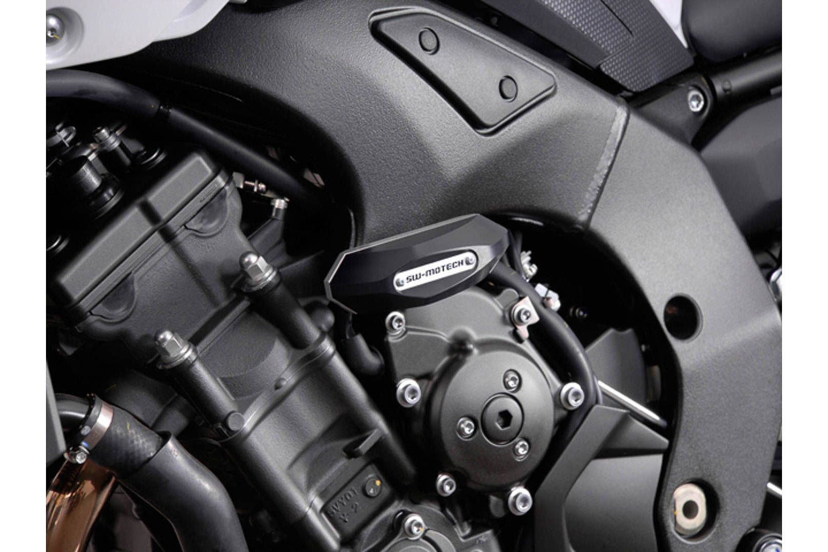 SW-Motech Sturzpad-Kit Schwarz passt für Yamaha FZ8/FZ8 Fazer(10-)