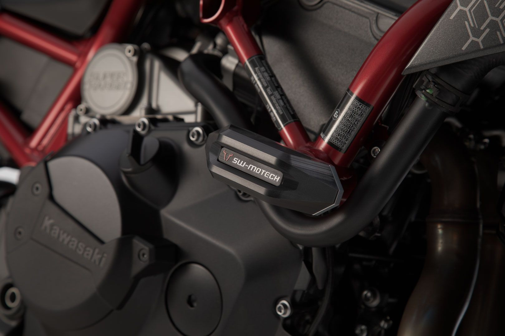 SW-Motech Sturzpad-Kit Schwarz passt für Kawasaki Z H2(19-)