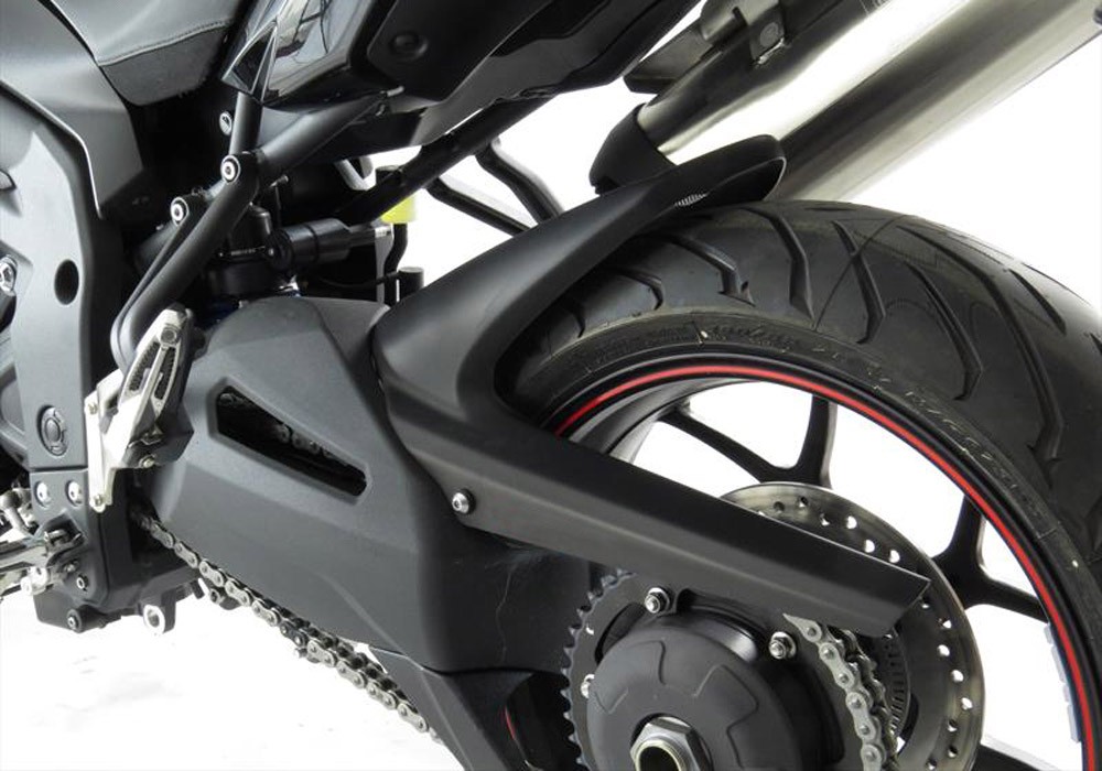 BODYSTYLE Sportsline Hinterradabdeckung schwarz ABE passt für Yamaha Tiger 1050 Sport