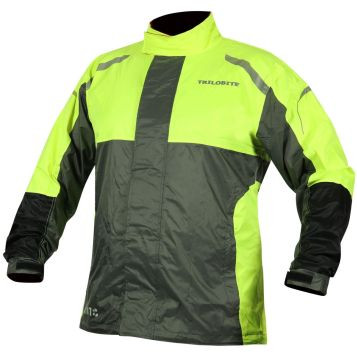 Trilobite Regenjacke Raintec Herren grau_fluo-gelb - Größe M-5XL