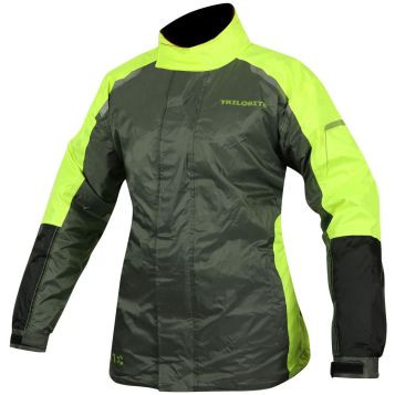 Trilobite Regenjacke Raintec Damen grau_fluo-gelb - Größe S-3XL