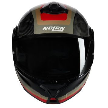 Nolan X-lite Klapphelm X-1005 Ultra Carbon GRAN TOU 347 Gr: 2XS-3XL Schwarz Ocker Rot