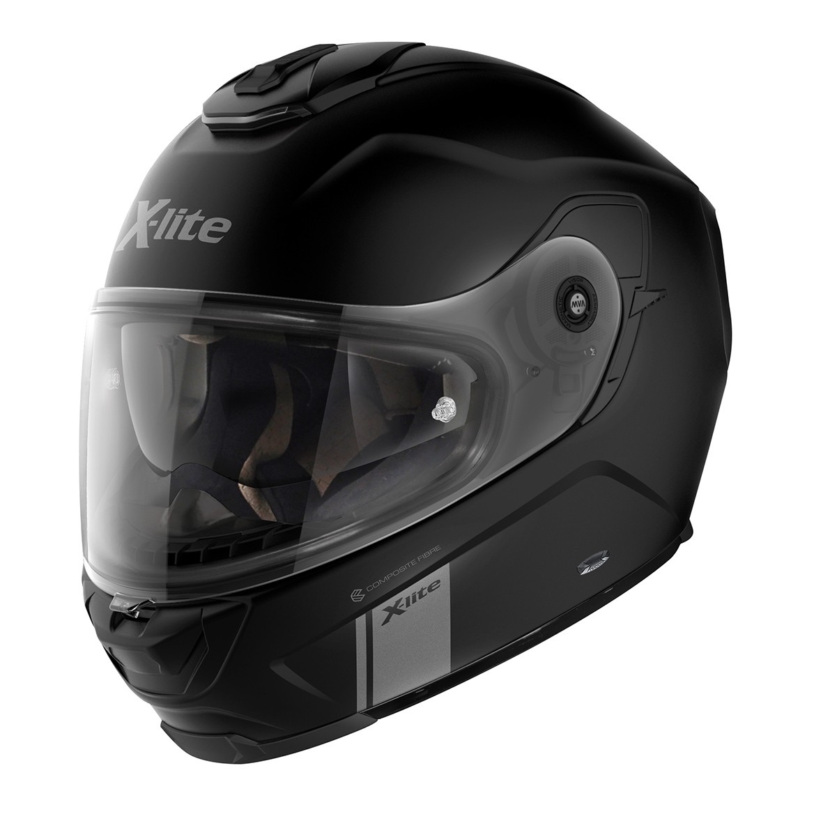 X-lite Integralhelm X-903 Modern Class N-Com MICROLOCK Flat Black 04 Gr: L